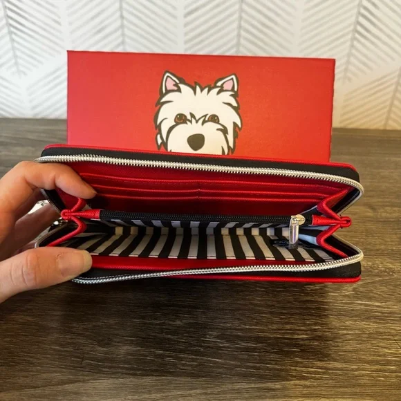 Marc Tetro Red Westie Terrier Wallet - NIB - Picture 3 of 4